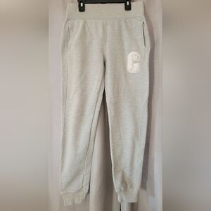 Champion Light Gray Women's Joggers with Logo
